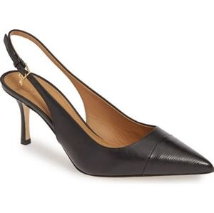 Tory Burch Penelope Cap Toe Slingback Pump